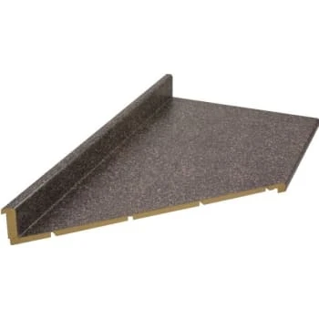 Vt Industries 25"d X 8'l Blackstar Matte Kitchen Laminate Countertop Left Miter 3 Vt Industries 25"d X 8'l Blackstar Matte Kitchen Laminate Countertop Left Miter