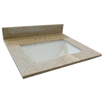 Design House® 25w X 22"d Golden Sand Granite Vanity Top And Bowl 3 Design House® 25w X 22"d Golden Sand Granite Vanity Top And Bowl