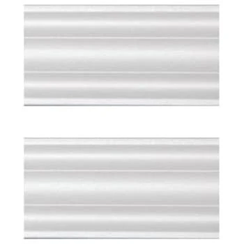 Mirredge™ Dove White Contemporary Seam Cover Plates, Package Of 20 3 Mirredge™ Dove White Contemporary Seam Cover Plates, Package Of 20