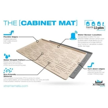 Xtreme Mats™ Under Sink Kitchen Cabinet Mat, 33 X 21 In 11 Xtreme Mats™ Under Sink Kitchen Cabinet Mat, 33 X 21 In - Image 9