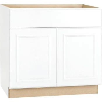 Hampton Bay 36x34.5x24" White Raised Panel Base Kitchen Cabinet W/drawer Glides 3 Hampton Bay 36x34.5x24" White Raised Panel Base Kitchen Cabinet W/drawer Glides